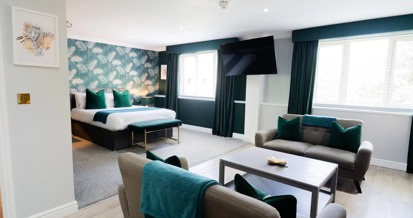 Suite bedroom at Sporting Lodge Inns Middlesbrough