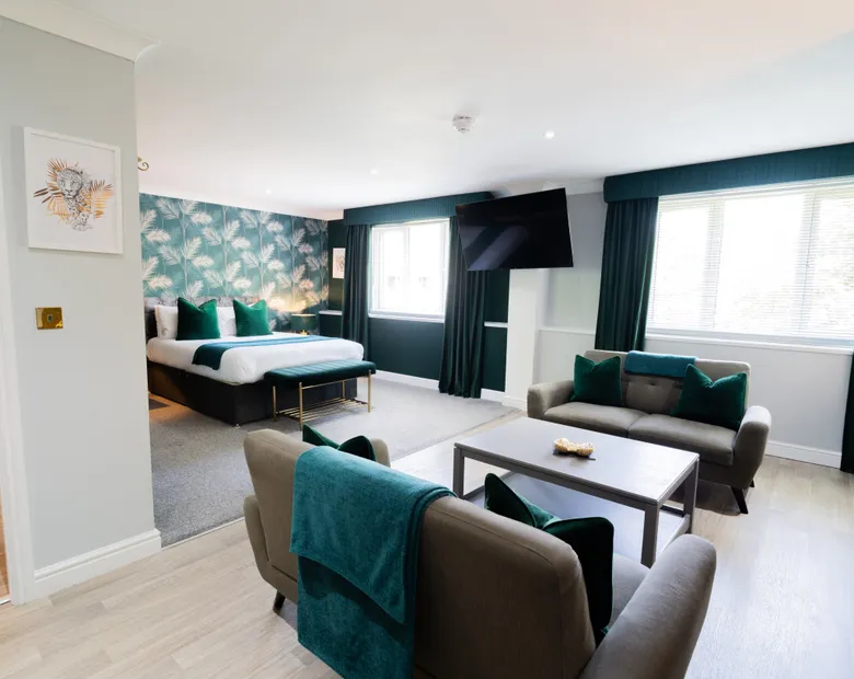 Suite bedroom at Sporting Lodge Inns Middlesbrough
